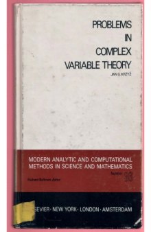 Problems in complex variable theory