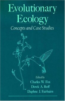 Evolutionary ecology: concepts and case studies