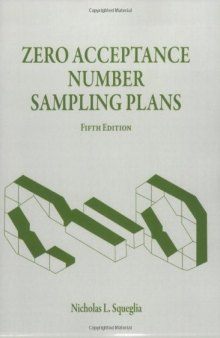 Zero Acceptance Number Sampling Plans, Fifth Edition