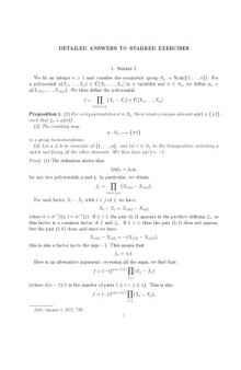 Detailed answers to Starred Exercises [in: S. Lang: Algebra, 3rd edition]