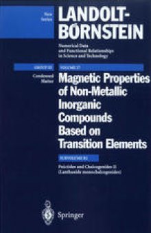 Pnictides and Chalcogenides II (Lanthanide Monochalcogenides)