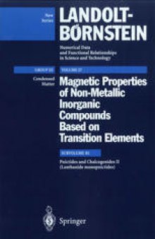 Pnictides and Chalcogenides II (Lanthanide Monopnictides)