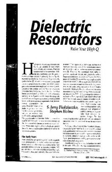Ieee-Dielectric Resonators