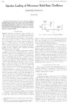 Injection Locking of Microwave Solid State Oscillators