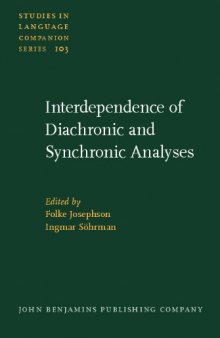 Interdependence of Diachronic and Synchronic Analyses (Studies in Language Companion)
