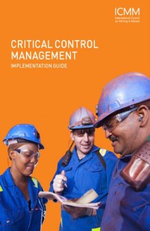 Critical control management : implementation guide