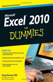 Excel 2010 For Dummies (For Dummies (Computer/Tech))