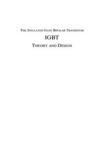 Insulated Gate Bipolar Transistor IGBT  Theory and Design