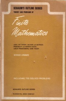 Schaum's Outline of Theory and Problems of Finite Mathematics