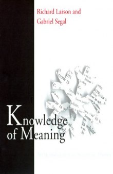 Knowledge of Meaning: An Introduction to Semantic Theory [Chapter 6 only]