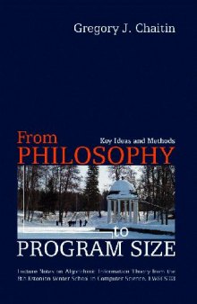 From philosophy to program size