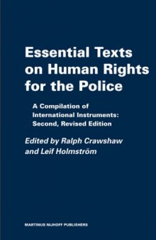 Essential Texts on Human Rights for the Police: A Compilation of International Instruments 