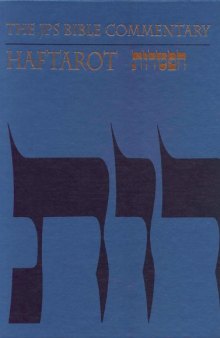 The JPS Bible Commentary: Haftarot  