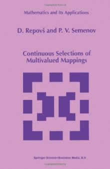 Continuous selections of multivalued mappings