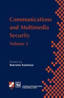 Communications and Multimedia Security: Volume 3