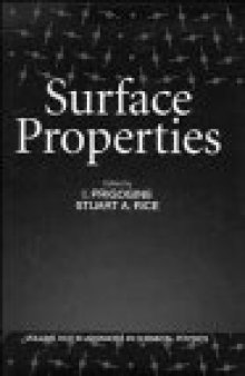 Surface Properties (Advances in Chemical Physics Volume XCV) (Volume 95)
