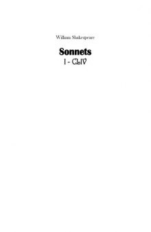 Sonnets I-CLIV