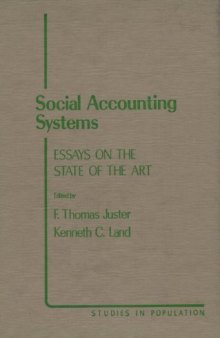 Social Accounting Systems. Essays on the State of the Art