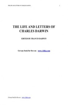 The Life and Letters of Charles Darwin Vol 2