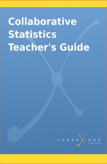 Collaborative Statistics Teacher's Guide