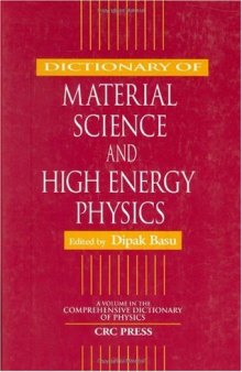 Dictionary of material science and high energy physics