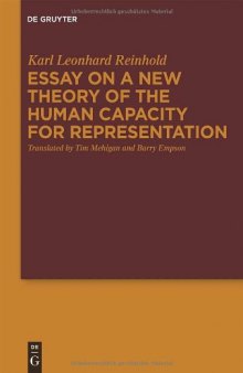 Essay on a New Theory of the Human Capacity for Representation