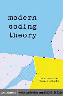 Modern Coding Theory (2008)(en)(592s)