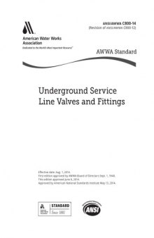 Underground service line valves and fittings