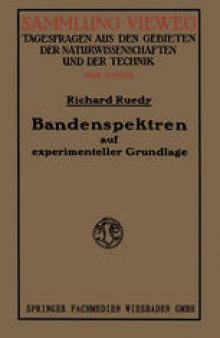 Bandenspektren: auf experimenteller Grundlage