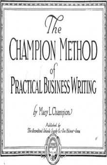 Champion Method of Practical Business Writing