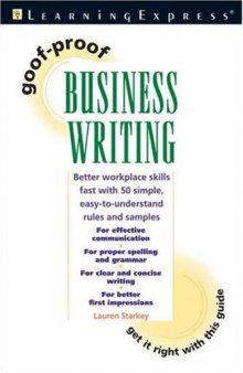 Goof-Proof Business Writing  Writing & Journalism