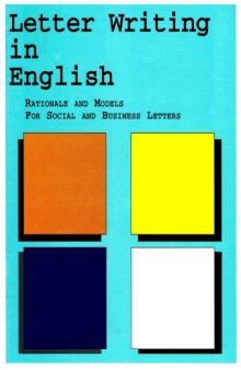 Letter Writing In English: Rationale And Models for Social and Business Letters