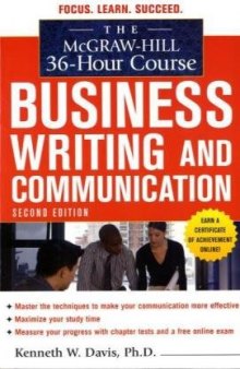 McGraw-Hill 36-Hour Course in Business Writing and Communication, Second Edition (McGraw-Hill 36-Hour Courses)