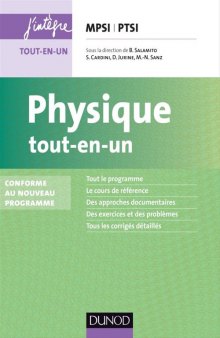 Physique MPSI PTSI Tout-en-un