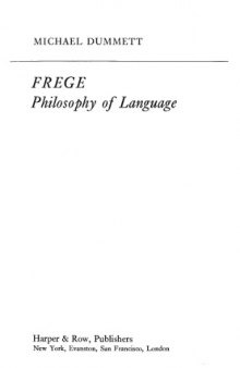 Frege:  Philosophy of Language