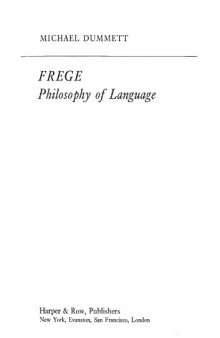 Frege: Philosophy of Language  