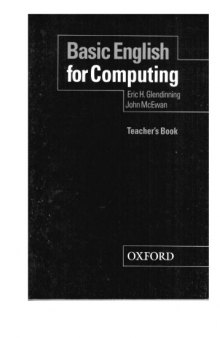 Basic English for Computing: Teacher's Book