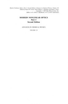 Modern Nonlinear Optics, Part III, Volume 119, Second Edition