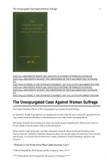 The Unexpurgated Case Against Women Suffrage