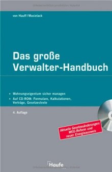 Das große Verwalter-Handbuch. Wohnungseigentum sicher managen