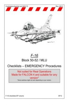 F-16 Block 50-52   MLU Checklists - Emergency Procedures