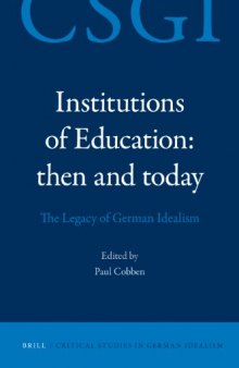 Institutions of Education: then and today