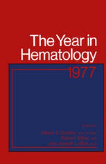 The Year in Hematology: 1977