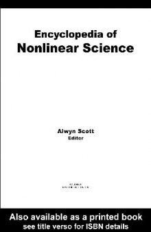 Encyclopedia of Nonlinear Science