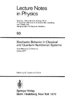 Stochastic Behavior in Classical and Quantum Hamiltonian Systems