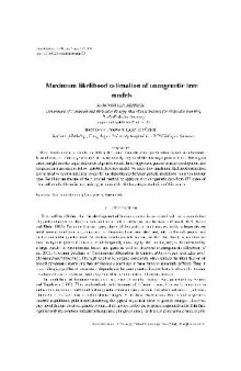 Maximum likelihood estimation of oncogenetic tree models