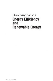 Handbook of Energy Efficiency and Renewable Energy