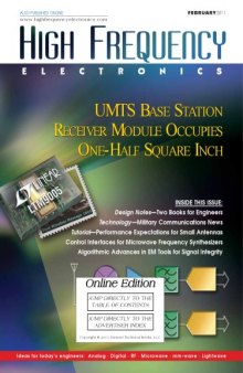 High Frequency Electronics, Volume 10, Issue No.2, February 2011