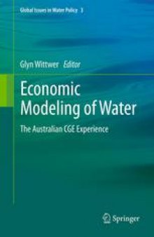 Economic Modeling of Water: The Australian CGE Experience