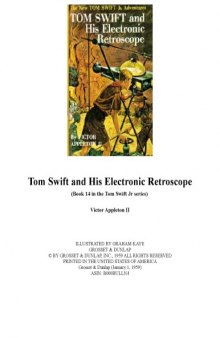Tom Swift and His Electronic Retroscope (Book 14 in the Tom Swift Jr series)